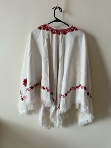 Embroidered White Tunic Top
