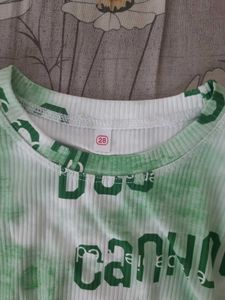 Trendy Graphic Crop Top for 3-5 yr olds