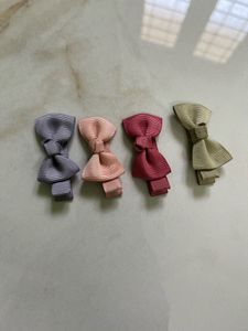Cute Hair Bow Clips - Set of 4