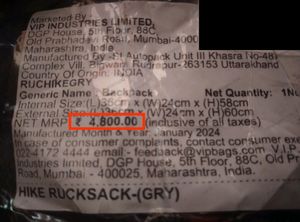 Aristocrat 45 Ltrs Grey Rucksack (RUCHIKEGRY)