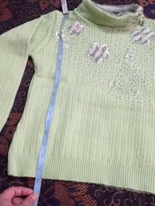 Cute Green Knit Sweater