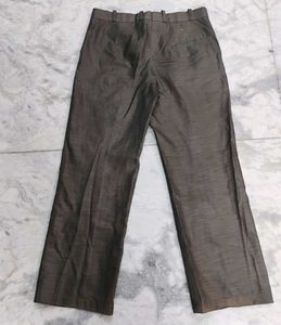 Brown Colour Formal Silk Pant
