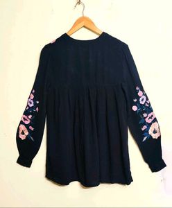 Floral Embroidered Blouse Size-40
