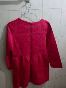 Red Jacquard Mini Dress - Barbie Theme