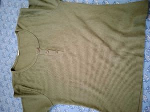 Olive Green Polo Top