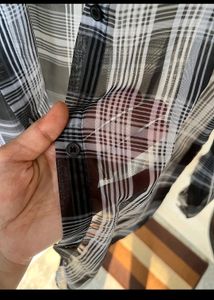 Black &amp; White Checked Shirt