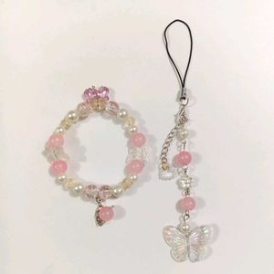 Butterfly Beaded Charm Set