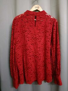 H&amp;M Floral  Mock Neck Top