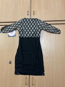 Black Gamma Cotton Kurti