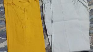 Men Yellow Kurta Pajama