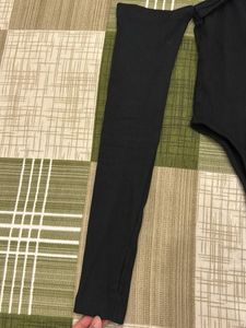 Bonker Black Ribbed Cutout Bodysuit