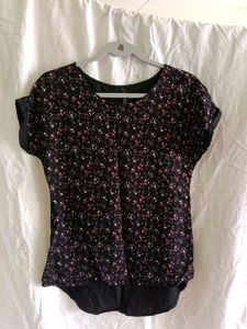 Easybuy Black Heart Print Top(Women)
