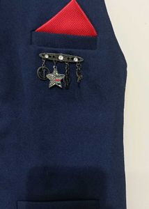 Boys Blue Waistcoat
