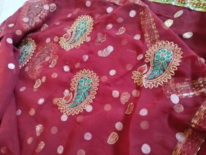 Saree With Stiched Blouse