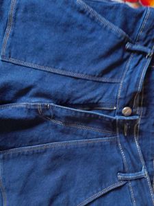 streetwear casual Dark Blue Cargo denim