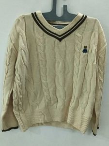 Cable Knit V-Neck Sweater