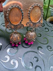 Boho Bronze Jhumka Earrings