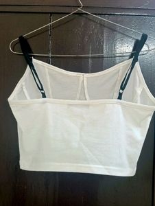 Cute white cami top 🤍🐻‍❄️