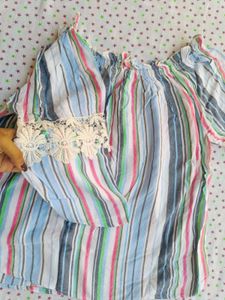Striped Off-Shoulder Top