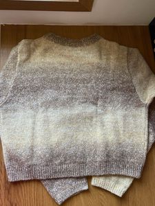 Gradient Knit Pullover Sweater