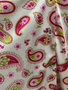 Pink Paisley Print Satin Lounge Set