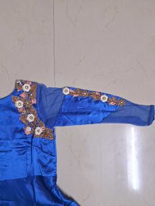 Elegant Blue Ethnic Gown