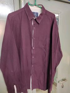 Burgundy Long Sleeve Shirt