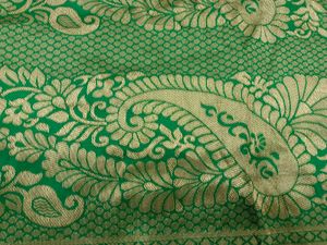 Green &amp; Gold Saree