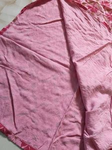 Pink Floral Print Pinterest Vibe Sleeveless Kurta