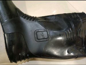 Hilson Black &amp; Grey Steel Toe Gumboot(Safety Shoes