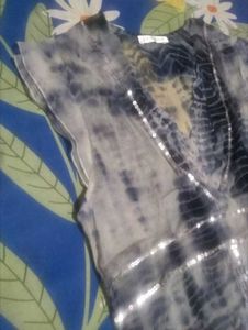 Stylish Tie-Dye Sequin Top