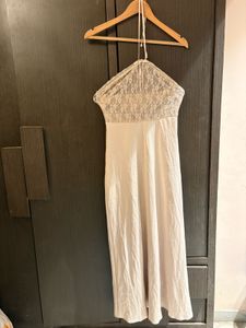 Beautiful Lace Trim Maxi Dress