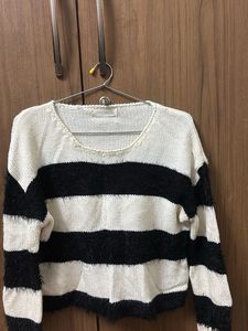 Striped Knit Sweater