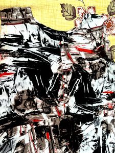 Abstract Print Sleeveless A Line Kurta