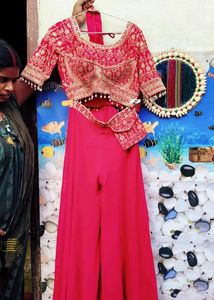 Beautiful Plazo And Top Set