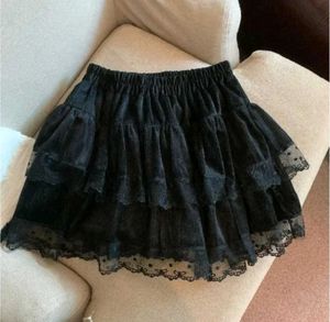 Korean Stylish Mini Net Work Skirts For Women