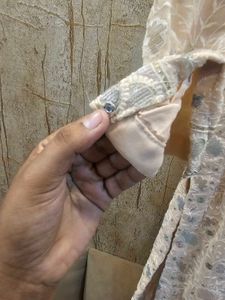 Chikankari Kurta with Embellished Work &amp; Churidar