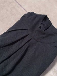 Chic Black Peplum Top