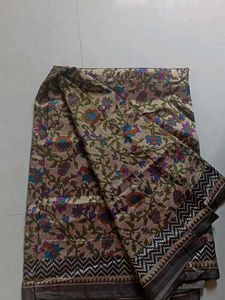 Beautiful Crepe Saree With Blouse