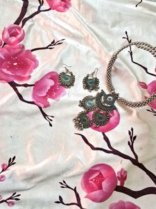 Peacock Necklace and Earring Set