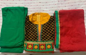 Ethnic Readymade Chudidar Suit 3 Pcs Set