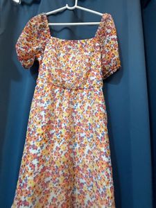 Floral Print Midi Dress