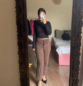 Cozy Knit Drawstring Pants