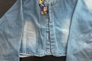 Denim Cropped Jacket