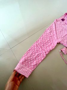 Pink Round Kurti