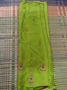 Green Embroidered Saree