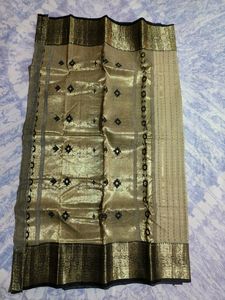 Black Zari Cotton Saree
