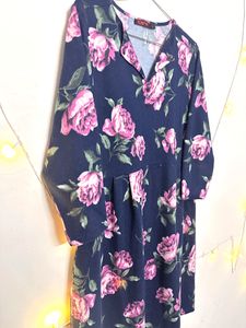109 F Flower Print Dress