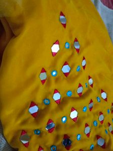 Yellow Ethnic Skirt