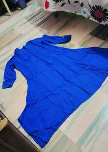 Pure Cotton Blue Kurta For Women And Girls